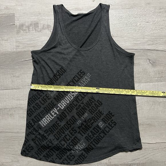 Harley Davidson Tank Top Womens Medium Henley Tank Top Boston MA - Picture 3 of 4